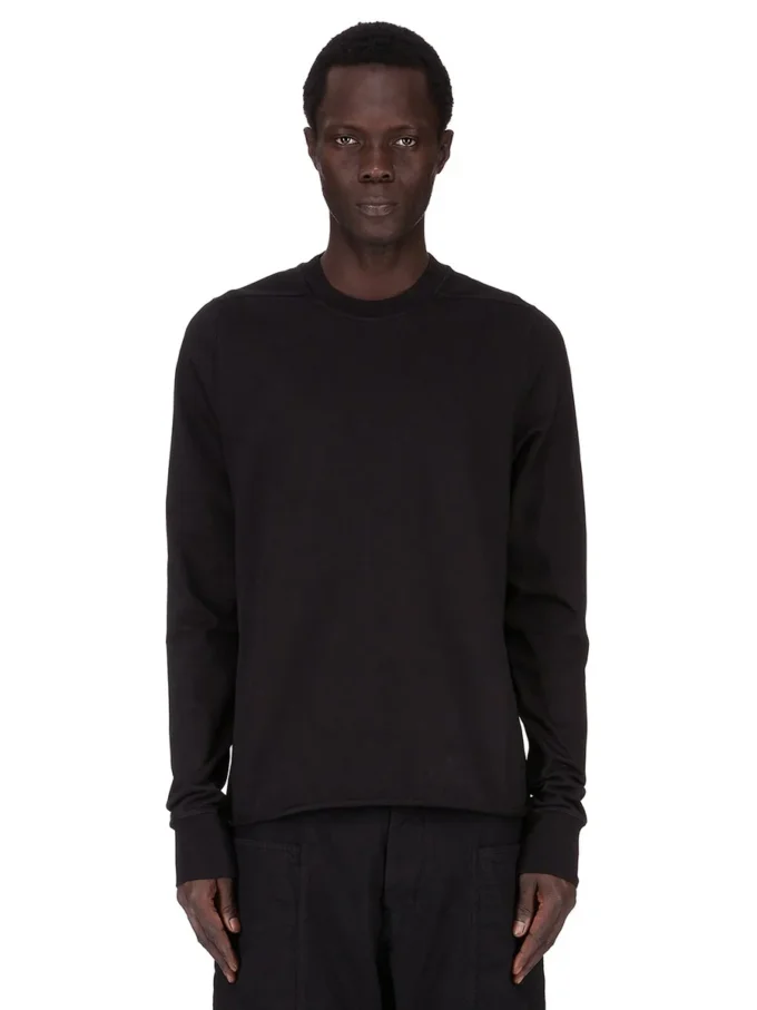DRKSHDW FW25 CONCORDIANS CREWNECK-GENSER I SVART KOMPAKT TYKK TRØYE. DU02E7279RIGP-09