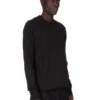 DRKSHDW FW25 CONCORDIANS CREWNECK-GENSER I SVART KOMPAKT TYKK TRØYE. DU02E7279RIGP-09