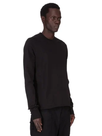 DRKSHDW FW25 CONCORDIANS CREWNECK-GENSER I SVART KOMPAKT TYKK TRØYE. DU02E7279RIGP-09 DRKSHDW FW25 CONCORDIANS CREWNECK-GENSER I SVART KOMPAKT TYKK TRØYE. DU02E7279RIGP-09