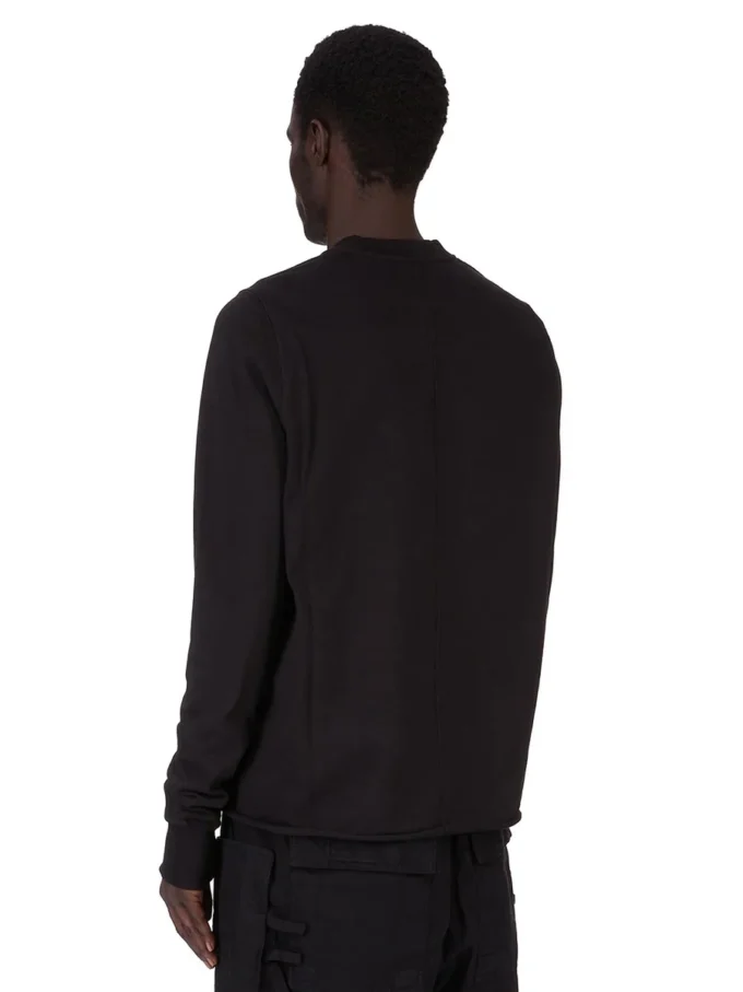 DRKSHDW FW25 CONCORDIANS CREWNECK-GENSER I SVART KOMPAKT TYKK TRØYE. DU02E7279RIGP-09