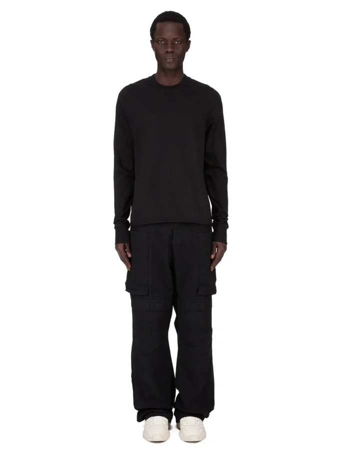 DRKSHDW FW25 CONCORDIANS CREWNECK-GENSER I SVART KOMPAKT TYKK TRØYE. DU02E7279RIGP-09