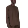 DRKSHDW FW25 CONCORDIANS CREWNECK-SVETTE I MØRK STØVET KOMPAKT TYKK TRØYE. DU02E7279RIGP-78