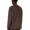 DRKSHDW FW25 CONCORDIANS CREWNECK-SVETTE I MØRK STØVET KOMPAKT TYKK TRØYE. DU02E7279RIGP-78