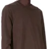 DRKSHDW FW25 CONCORDIANS CREWNECK-SVETTE I MØRK STØVET KOMPAKT TYKK TRØYE. DU02E7279RIGP-78