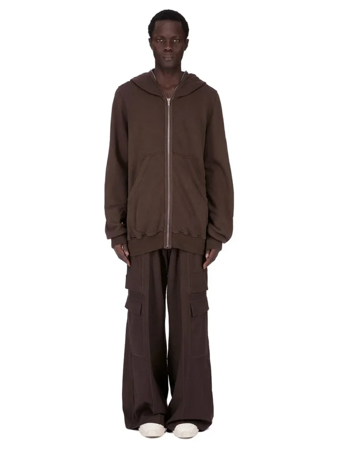 DRKSHDW FW25 CONCORDIANS JUMBO GIMP-HETTEGENSER I MØRK STØV SLUB FELPA DU02E7283FSL-78
