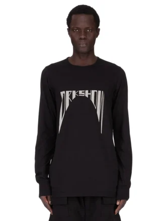 DRKSHDW FW25 CONCORDIANS LEVEL LS T-skjorte i svart, medium tykk bomullsjersey DU02E7260RNEP4-0908 DRKSHDW FW25 CONCORDIANS LEVEL LS T-skjorte i svart, medium tykk bomullsjersey DU02E7260RNEP4-0908