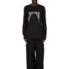 DRKSHDW FW25 CONCORDIANS LEVEL LS T-skjorte i svart, medium tykk bomullsjersey DU02E7260RNEP4-0908