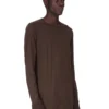 DRKSHDW FW25 CONCORDIANS LS LEVEL T I MØRK STØVET BOMULLSGAUZE-JERSEY DU02E7260BH-78