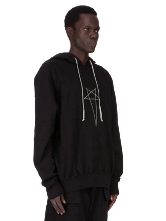 DRKSHDW FW25 CONCORDIANS OVERSIZED HETTEGENSER I SVART/PERLEFARGET FURKA HEAVY SWEATSHIRT DU02E7262FEP3P-0908