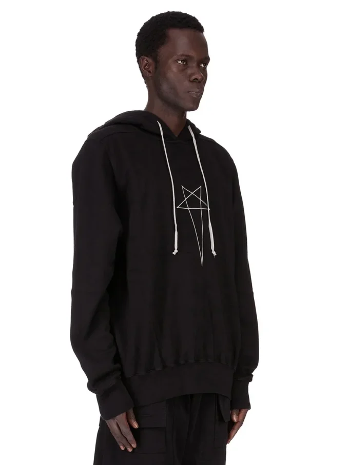 DRKSHDW FW25 CONCORDIANS OVERSIZED HETTEGENSER I SVART/PERLEFARGET FURKA HEAVY SWEATSHIRT DU02E7262FEP3P-0908