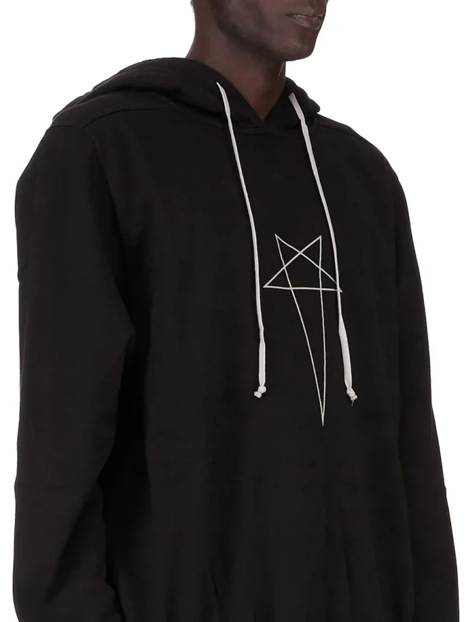 DRKSHDW FW25 CONCORDIANS OVERSIZED HETTEGENSER I SVART/PERLEFARGET FURKA HEAVY SWEATSHIRT DU02E7262FEP3P-0908