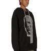 DRKSHDW FW25 CONCORDIANS OVERSIZED HETTEGENSER I SVART/PERLEGRUN SLUP FELPA DS02E7241FSLP1P-0908