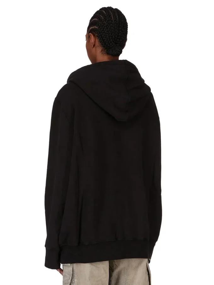 DRKSHDW FW25 CONCORDIANS OVERSIZED HETTEGENSER I SVART/PERLEGRUN SLUP FELPA DS02E7241FSLP1P-0908