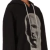 DRKSHDW FW25 CONCORDIANS OVERSIZED HETTEGENSER I SVART/PERLEGRUN SLUP FELPA DS02E7241FSLP1P-0908