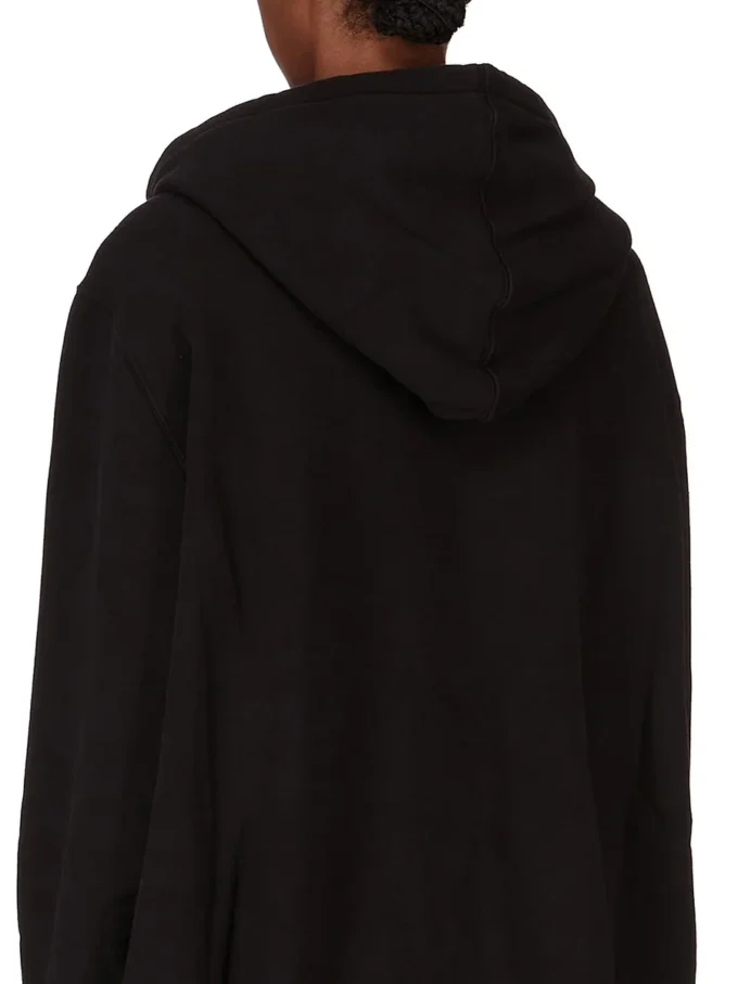 DRKSHDW FW25 CONCORDIANS OVERSIZED HETTEGENSER I SVART/PERLEGRUN SLUP FELPA DS02E7241FSLP1P-0908