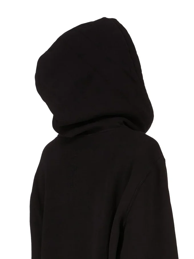 DRKSHDW FW25 CONCORDIANS OVERSIZED HETTEGENSER I SVART/PERLEGRUN SLUP FELPA DS02E7241FSLP1P-0908