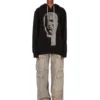 DRKSHDW FW25 CONCORDIANS OVERSIZED HETTEGENSER I SVART/PERLEGRUN SLUP FELPA DS02E7241FSLP1P-0908
