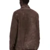 DRKSHDW FW25 CONCORDIANS SKJULT GLIDELÅSFRONTJEKKE I DRKDUST BØRSTET BOMULL. DU02E7775BMO-78