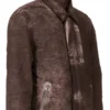 DRKSHDW FW25 CONCORDIANS SKJULT GLIDELÅSFRONTJEKKE I DRKDUST BØRSTET BOMULL. DU02E7775BMO-78