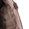 DRKSHDW FW25 CONCORDIANS SKJULT GLIDELÅSFRONTJEKKE I DRKDUST BØRSTET BOMULL. DU02E7775BMO-78