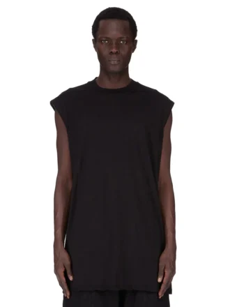 DRKSHDW FW25 CONCORDIANS TARP T I SVART BOMULLSGAUZE-JERSEY DU02E7158BH-09 DRKSHDW FW25 CONCORDIANS TARP T I SVART BOMULLSGAUZE-JERSEY DU02E7158BH-09