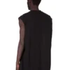 DRKSHDW FW25 CONCORDIANS TARP T I SVART BOMULLSGAUZE-JERSEY DU02E7158BH-09