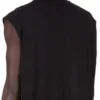 DRKSHDW FW25 CONCORDIANS TARP T I SVART BOMULLSGAUZE-JERSEY DU02E7158BH-09