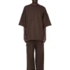 DRKSHDW FW25 CONCORDIANS TOMMY T I MØRK STØV KOMPAKT TYKK TRØYE DU02E7259RIG-78