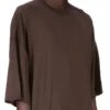 DRKSHDW FW25 CONCORDIANS TOMMY T I MØRK STØVET BOMULLSGAUZE-TRØYE DU02E7259BH-78