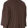 DRKSHDW FW25 CONCORDIANS TOMMY T I MØRK STØVET BOMULLSGAUZE-TRØYE DU02E7259BH-78