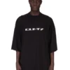 DRKSHDW FW25 CONCORDIANS TOMMY T-skjorte i svart/perlefarget medium bomullsjersey DU02E7259RNEP2-0908