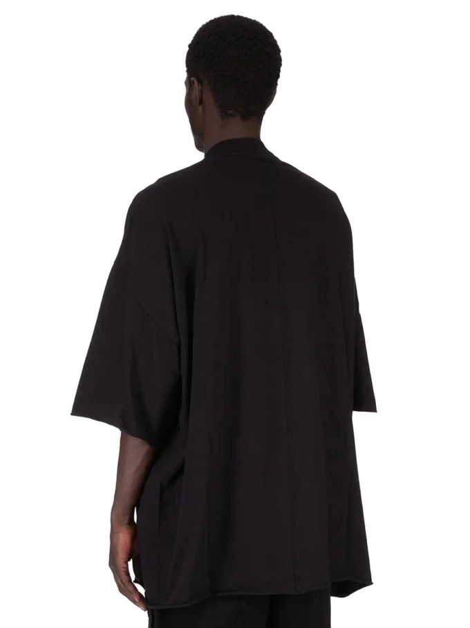DRKSHDW FW25 CONCORDIANS TOMMY T-skjorte i svart/perlefarget medium bomullsjersey DU02E7259RNEP2-0908