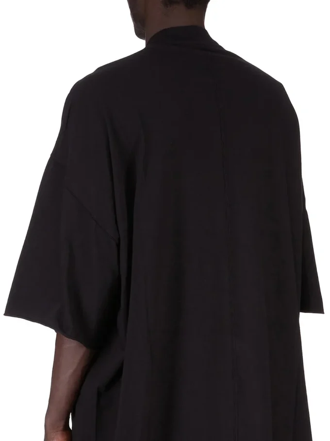 DRKSHDW FW25 CONCORDIANS TOMMY T-skjorte i svart/perlefarget medium bomullsjersey DU02E7259RNEP2-0908