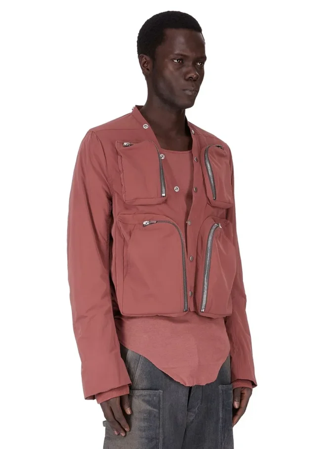 RICK OWENS FW25 CONCORDIANS CARGO JKT I PALASINTRE, MATT NYLON. RU02E1762MT-13