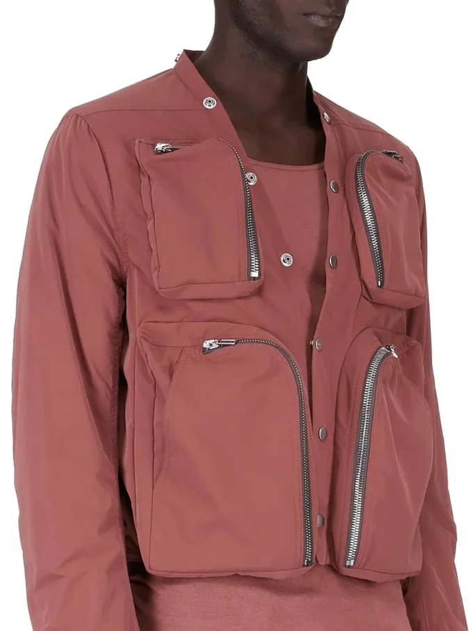 RICK OWENS FW25 CONCORDIANS CARGO JKT I PALASINTRE, MATT NYLON. RU02E1762MT-13