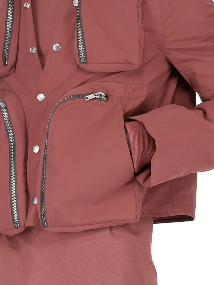 RICK OWENS FW25 CONCORDIANS CARGO JKT I PALASINTRE, MATT NYLON. RU02E1762MT-13