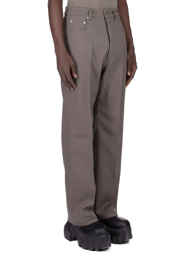 RICK OWENS FW25 CONCORDIANS CATERING GETH JEANS I STØVET ULLDRILLE. RU02E1333WD-34