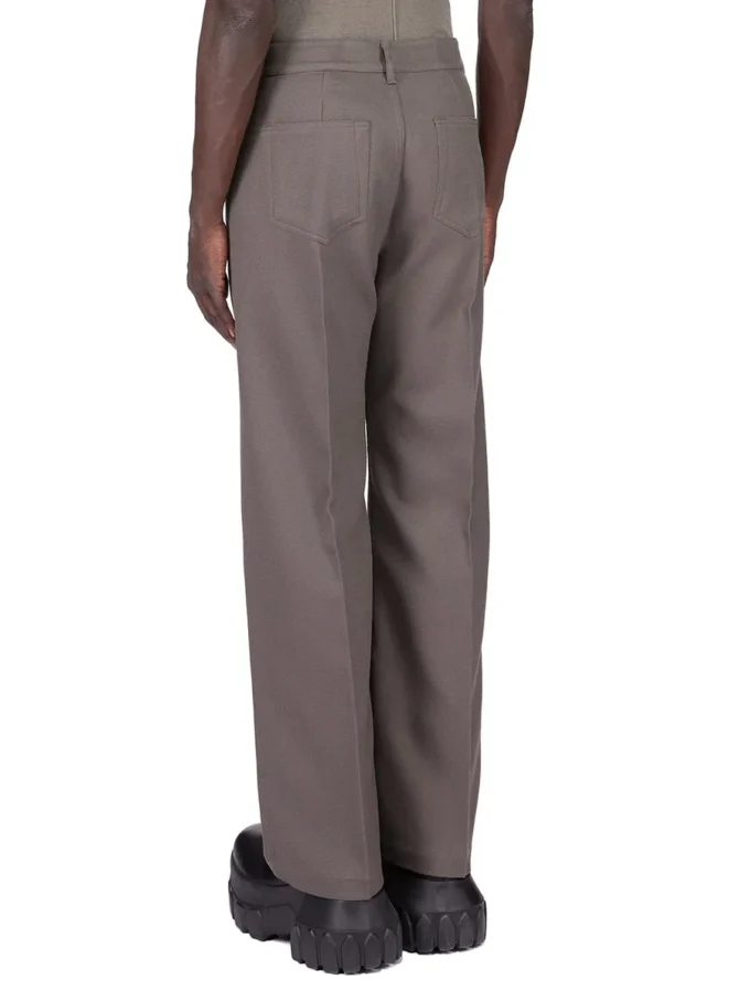 RICK OWENS FW25 CONCORDIANS CATERING GETH JEANS I STØVET ULLDRILLE. RU02E1333WD-34