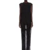 RICK OWENS FW25 CONCORDIANS NOUVEAU-KJOLE I SVART, TRANSPARENT ULLRØYSE. RP02E4574JWR-09