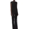 RICK OWENS FW25 CONCORDIANS NOUVEAU-KJOLE I SVART, TRANSPARENT ULLRØYSE. RP02E4574JWR-09