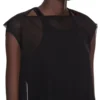 RICK OWENS FW25 CONCORDIANS NOUVEAU-KJOLE I SVART, TRANSPARENT ULLRØYSE. RP02E4574JWR-09