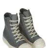 RICK OWENS FW25 CONCORDIANS SNEAKERS I VASKEDE INDIGO/MELK/MELK FULLGRAIN KUSKINN RP02E4890LCO-0611