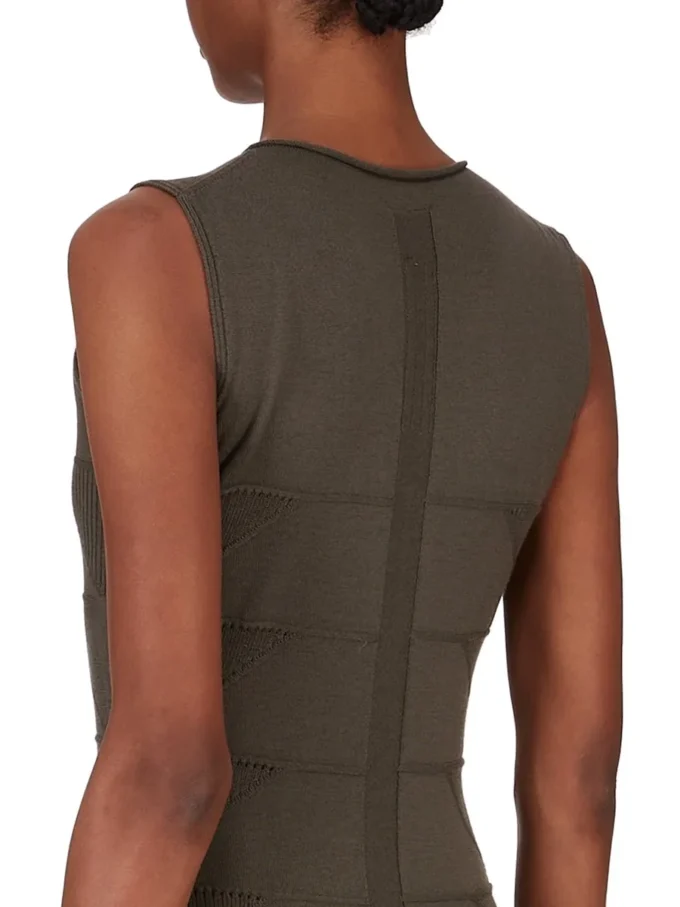 RICK OWENS FW25 CONCORDIANS TANKKJOLE MOTIV I BOSCO LETT RASATO-STRIKK RP02E4676MLK-25