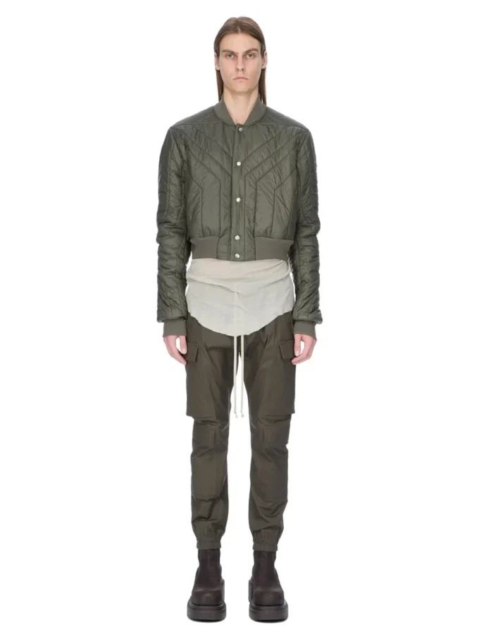 RICK OWENS FW25 CONCORDIANS VATTERT FLYJEKKE I BOSCO LETT NYLON. RU02E1727NPT1-25