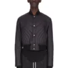 RICK OWENS FW25 CONCORDIANS VATTERT FLYJEKKE I SVART NYLON RU02E1727NPT1-09