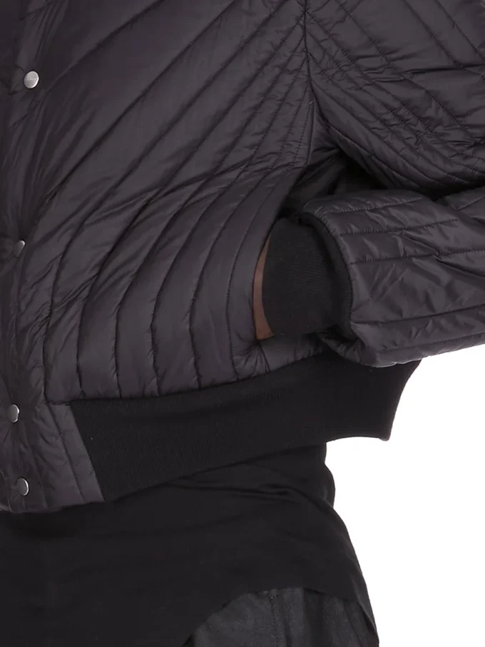 RICK OWENS FW25 CONCORDIANS VATTERT FLYJEKKE I SVART NYLON RU02E1727NPT1-09