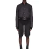RICK OWENS FW25 CONCORDIANS VATTERT FLYJEKKE I SVART NYLON RU02E1727NPT1-09